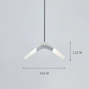 Suspension LED volantes modernes pour salle à manger