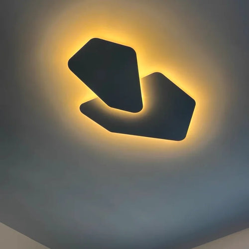 plafonnier Nordique moderne géométrique salon chambre salle à manger cuisine salle à manger étude décor éclairage lumière LED intérieur - vue 3 sur 8