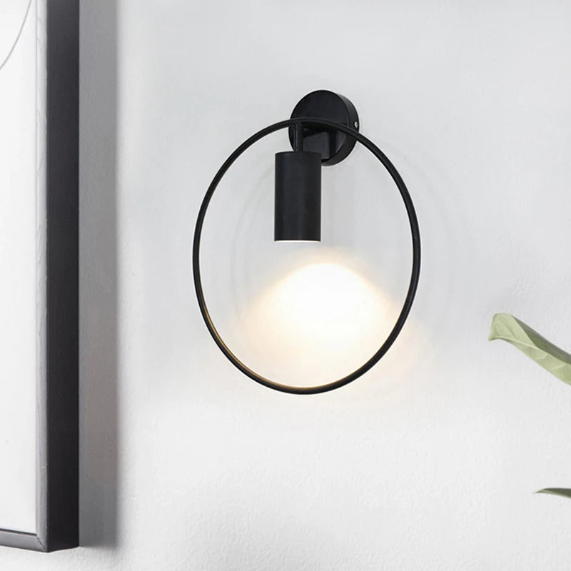 lampe de chevet nordique led en métal décoratif luminaire - vue 5 sur 8