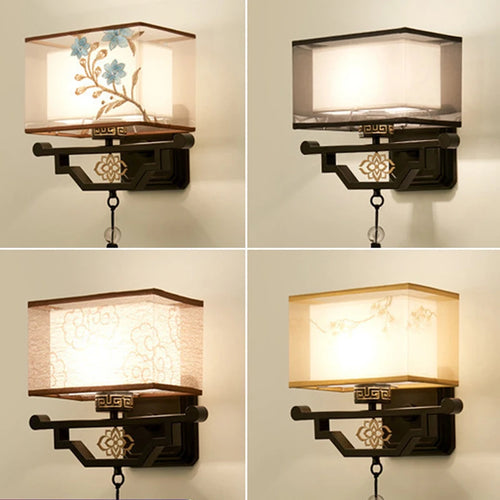 applique murale en tissu style chinois pour intérieur moderne - vue 2 sur 11