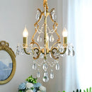 lustre rétro élégant avec perles de cristal loft décor