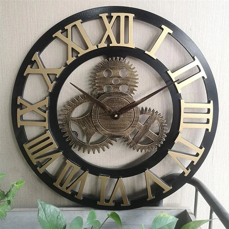 horloge murale rétro créative décorative pour un style unique - vue 5 sur 8
