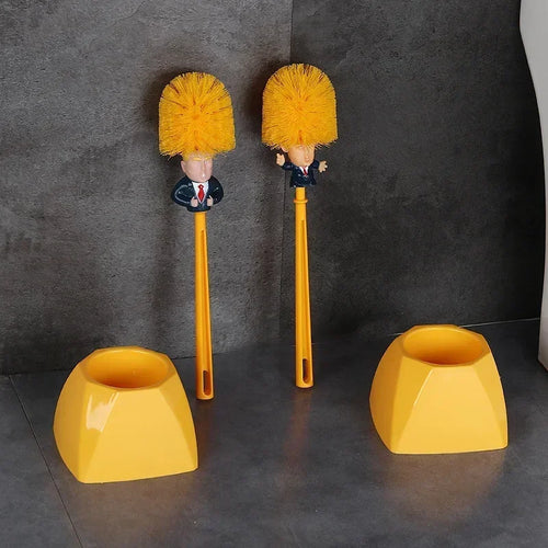 fournitures de toilette trump brosse de nettoyage amusante et pratique - vue 3 sur 10