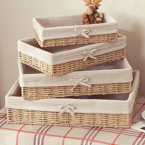 panier de rangement décoratif pour cosmétiques et fournitures - vue 2 sur 17