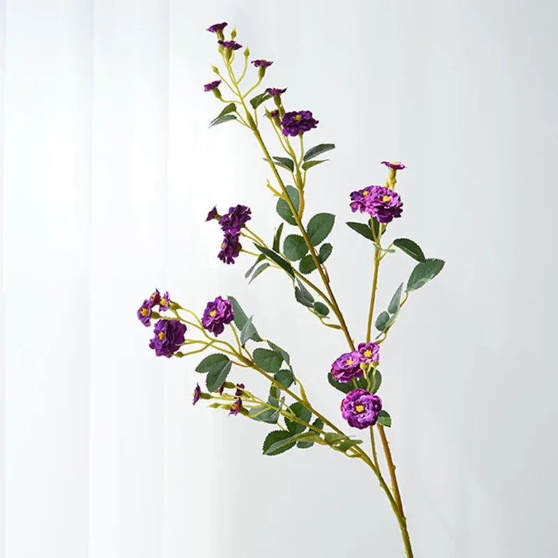 lot de 5 roses artificielles en soie pour décoration florale - vue 7 sur 13