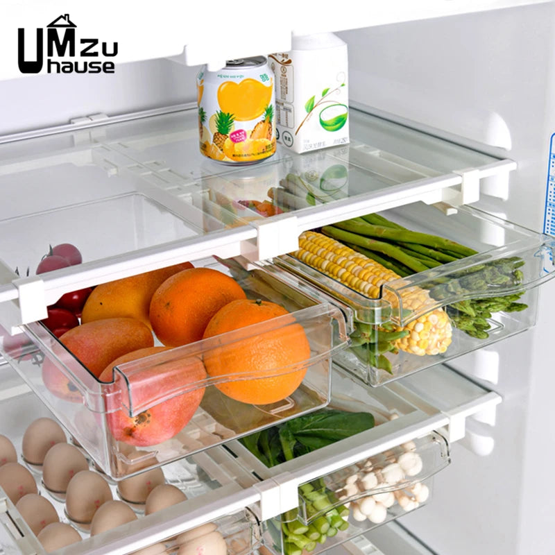 organisateur transparent pour légumes et fruits de cuisine - vue 3 sur 7