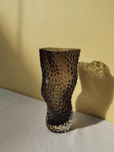 vase en verre nordique transparent pour décorations florales élégantes - vue 8 sur 11