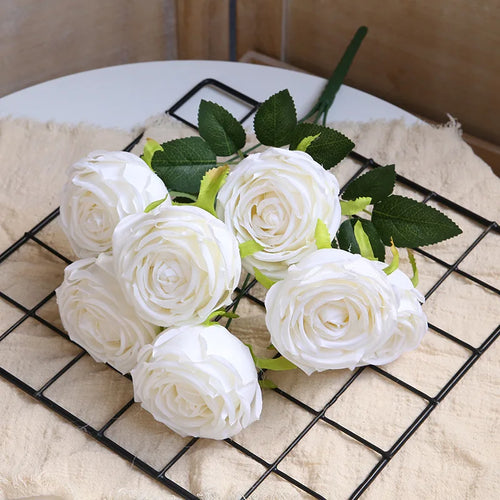 bouquets de roses artificielles pour décoration de mariage et artisanat - vue 13 sur 17