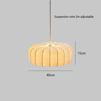 lustre créatif en soie pour éclairage de table rétro chinois