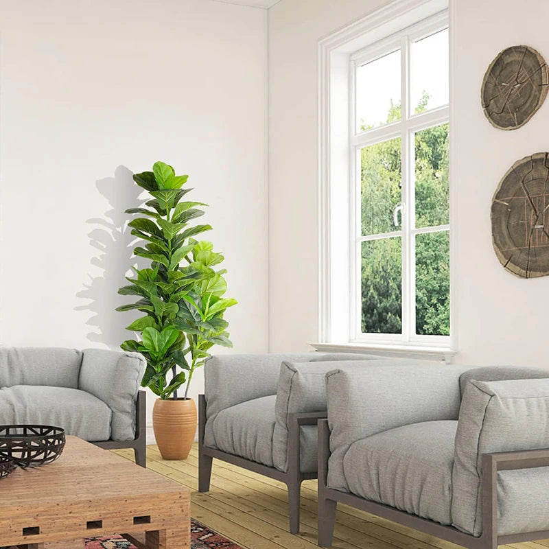 arbre tropical artificiel ficus pour décoration maison jardin boutique - vue 5 sur 12