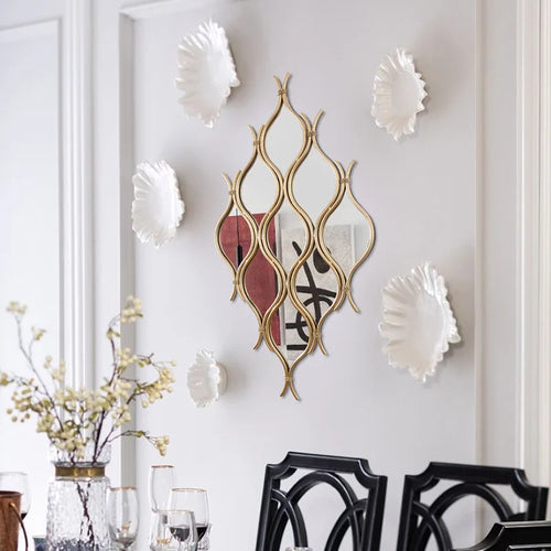 décoration murale moderne en fer forgé créative et luxueuse - vue 4 sur 6