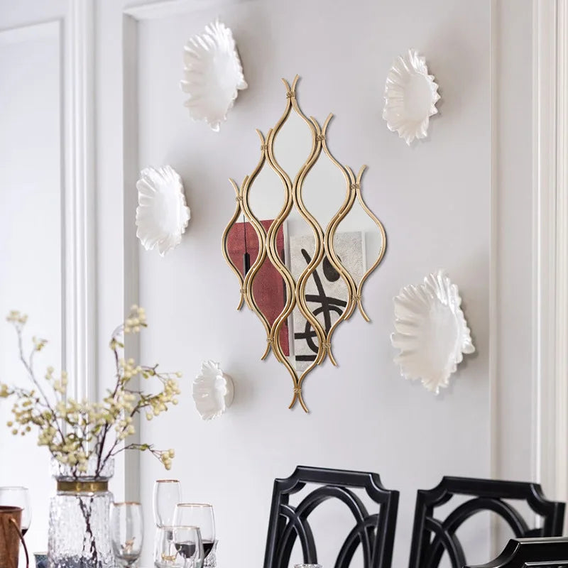 décoration murale moderne en fer forgé créative et luxueuse - vue 4 sur 6