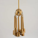 lustre moderne industriel en laiton pour éclairage design