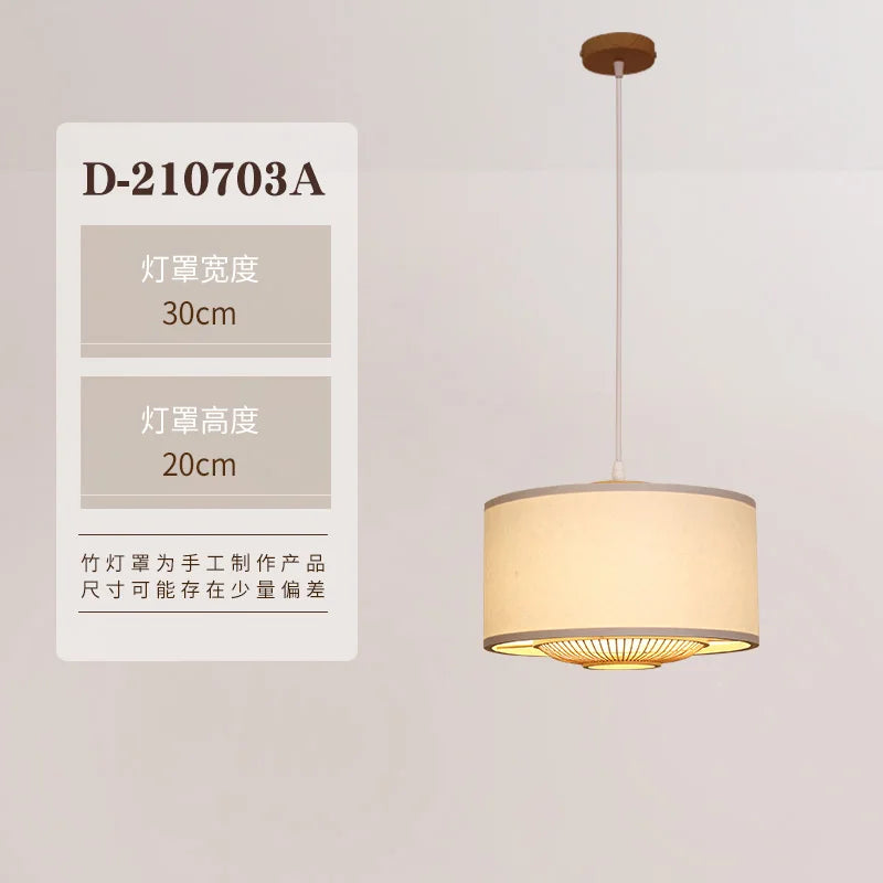 lustre en bambou style japonais pour intérieur zen - vue 11 sur 12