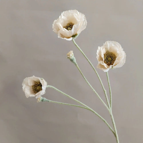 fleurs artificielles de pavot pour décoration mariage jardin et DIY - vue 9 sur 15