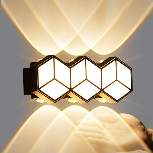 Applique murale imperméables extérieures lampe de applique murale LED moderne Applique murale décorative intérieure extérieure Garage luminaire mural étanche - vue 2 sur 9