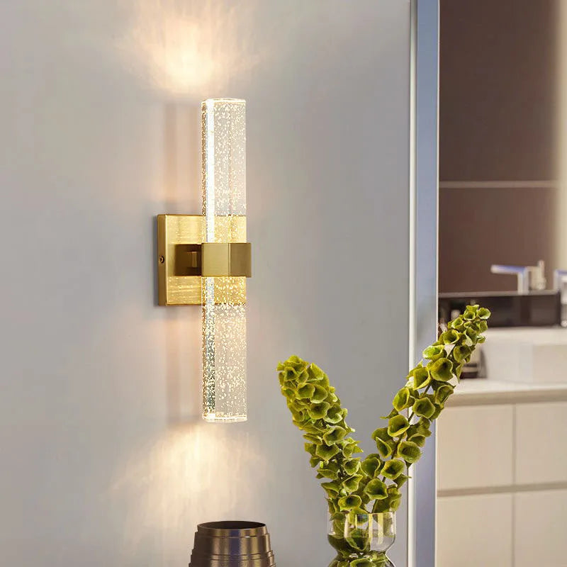 Luxury Bubble Crystal Wall Lamps Up And Dwon Modern Bedside Wall Light for Living Room Aisle Hotel Entarnce Lighting AC110V 220V - vue 1 sur 7