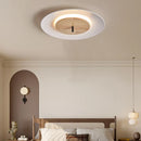 plafonnier moderne en bois avec éclairage led et télécommande