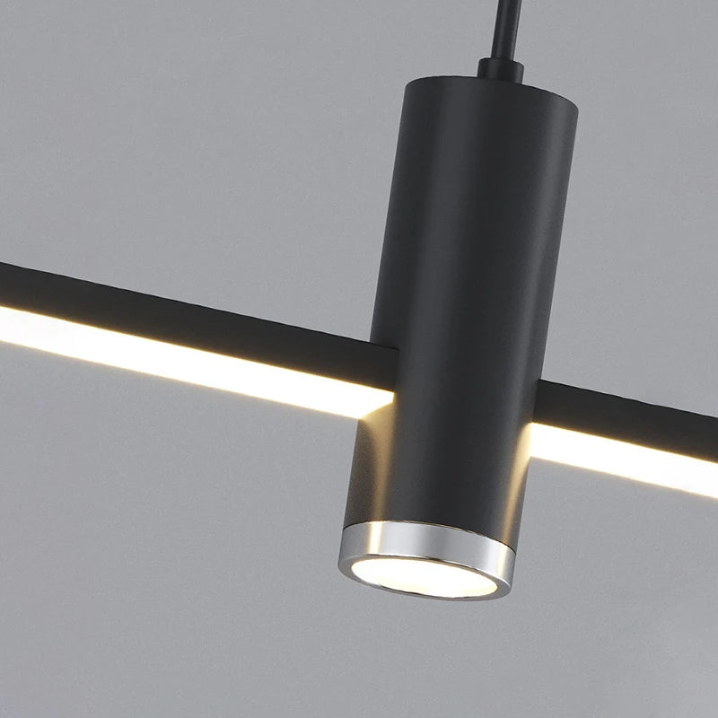 suspension led moderne minimaliste en métal - vue 5 sur 13