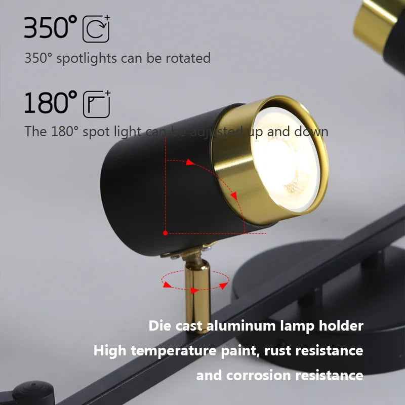 plafonnier led moderne à bande lumineuse décorative pour intérieur - vue 6 sur 21