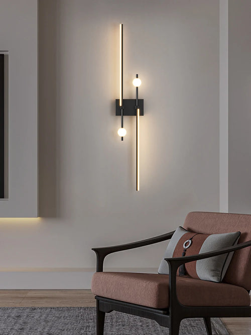Minimalist Design Led Wall Light Sconce Lamp 80cm Indoor - vue 5 sur 8