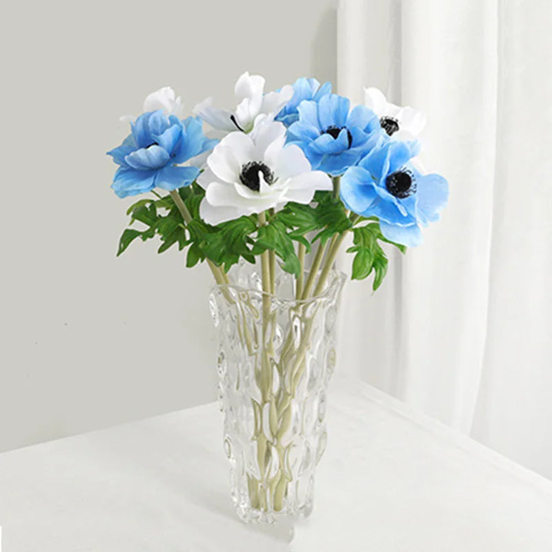 branche d'anémone fleurs artificielles décoration mariage table à domicile - vue 3 sur 12