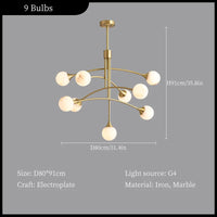 suspension moderne créative en fer pour décoration intérieure