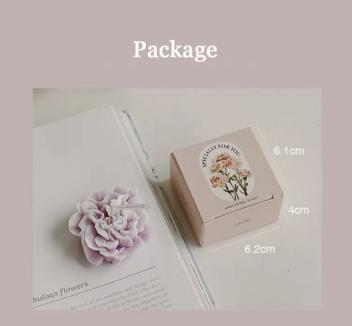 bougie parfumée artisanale en forme dœillet pour mariage et fêtes - vue 6 sur 13