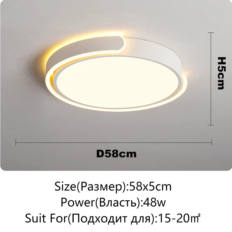 plafonnier led minimaliste moderne lustre nordique décoration maison
