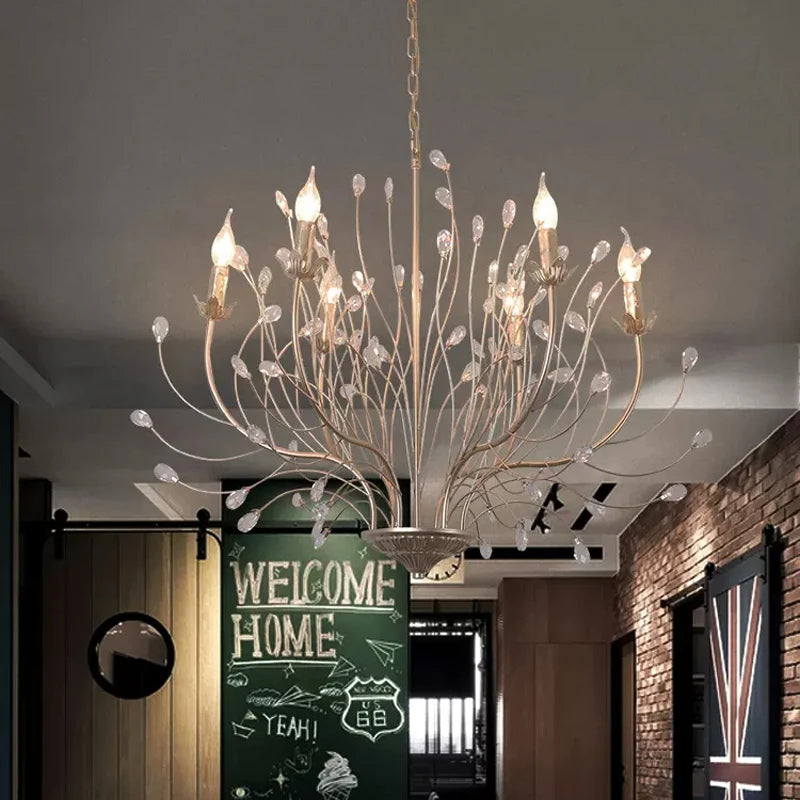 lustre led en cristal design pour un intérieur élégant et moderne - vue 4 sur 7