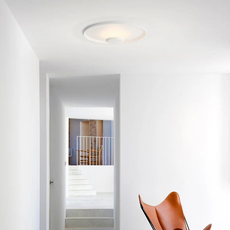 plafonnier led nordique ultra fin pour éclairage intérieur - vue 4 sur 8