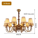 lustre led classique américain pour une décoration rustique élégante