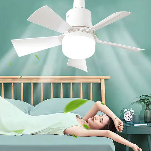 LED 30W ceiling fan light E27 with remote control for dimming, suitable for living room  study, household use Fan lamp 85-265V - vue 5 sur 10