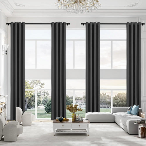 Rideau occultant sur mesure grande hauteur style moderne - vue 3 sur 10