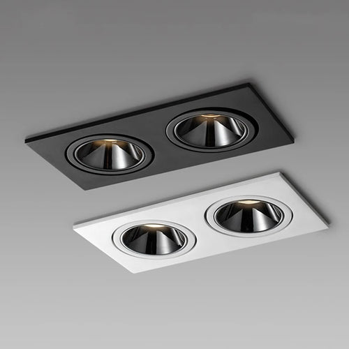 plafonnier led encastré anti-éblouissement pour intérieur moderne - vue 2 sur 5