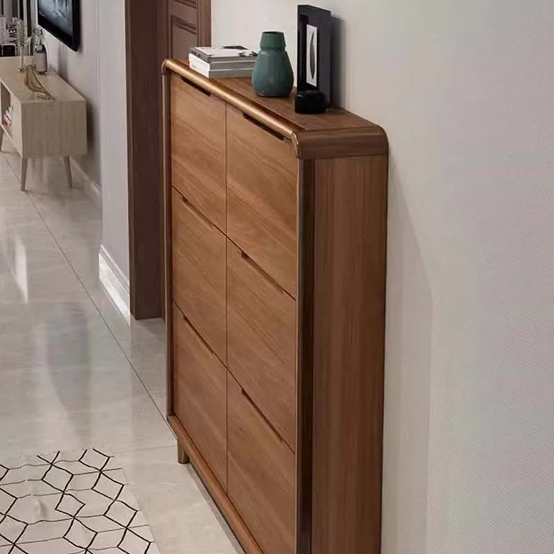 meuble à chaussures en bois design moderne gain de place luxe - vue 3 sur 22