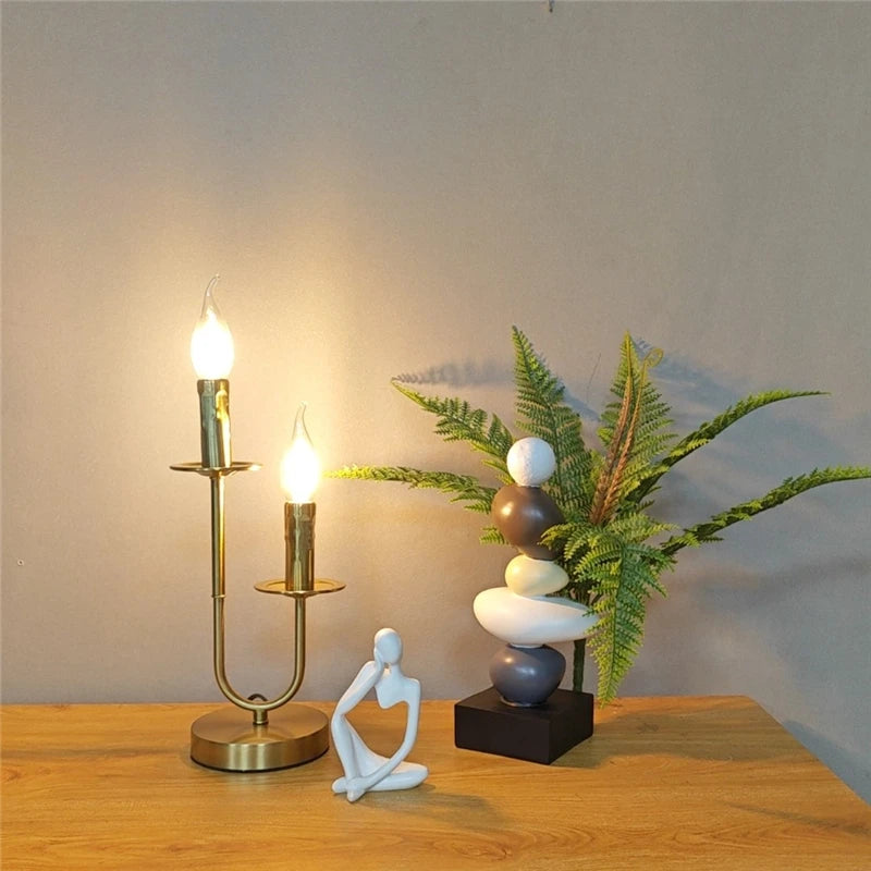 lampe à poser industrielle rétro pour décoration intérieure moderne - vue 4 sur 10