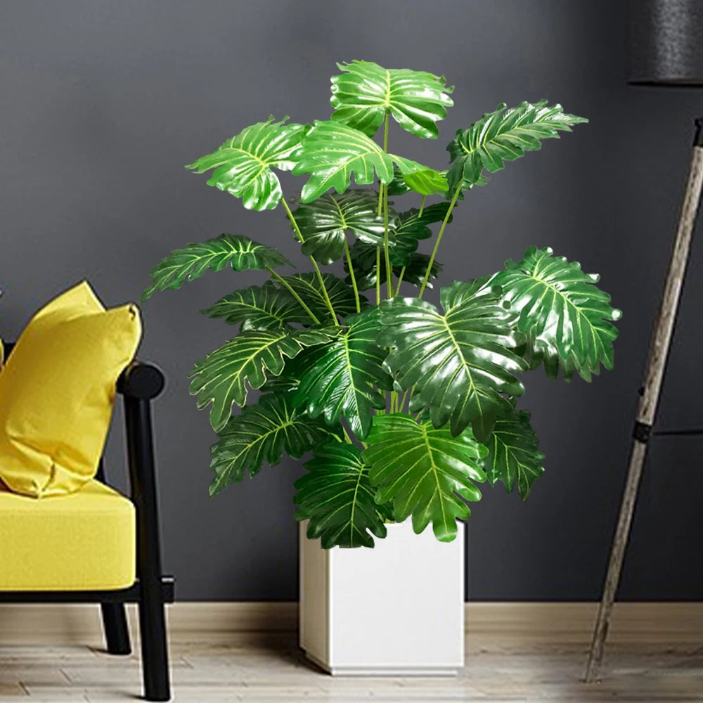 plante artificielle tropicale monstera pour décoration intérieure et extérieure - vue 3 sur 8