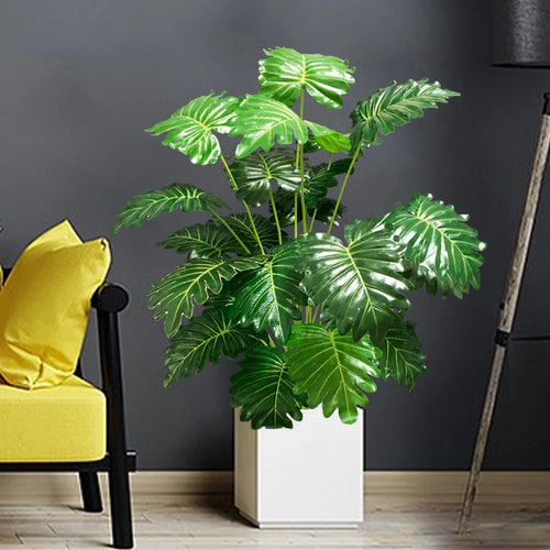 plante artificielle tropicale monstera pour décoration intérieure et extérieure - vue 3 sur 8
