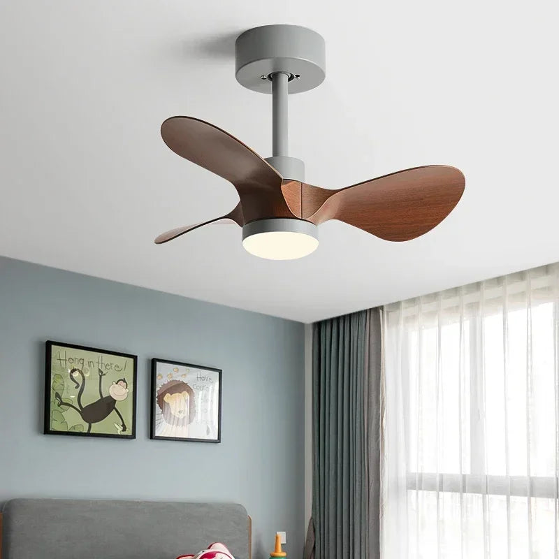 24Inch Mini Ceiling Fan Modern Simplicity Coffee Shop Creative Kid Fan Lights Aisle Balcony Children's Room Fan Lights 110V 220V - vue 3 sur 13