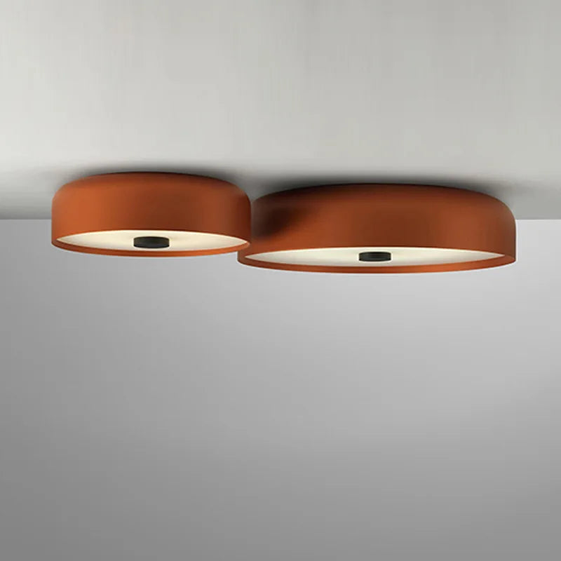 Plafonnier LED nordique Orange/noir/blanc - vue 5 sur 9