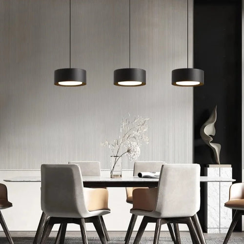 Suspension LED acrylique blanc noir or blanc - vue 3 sur 7