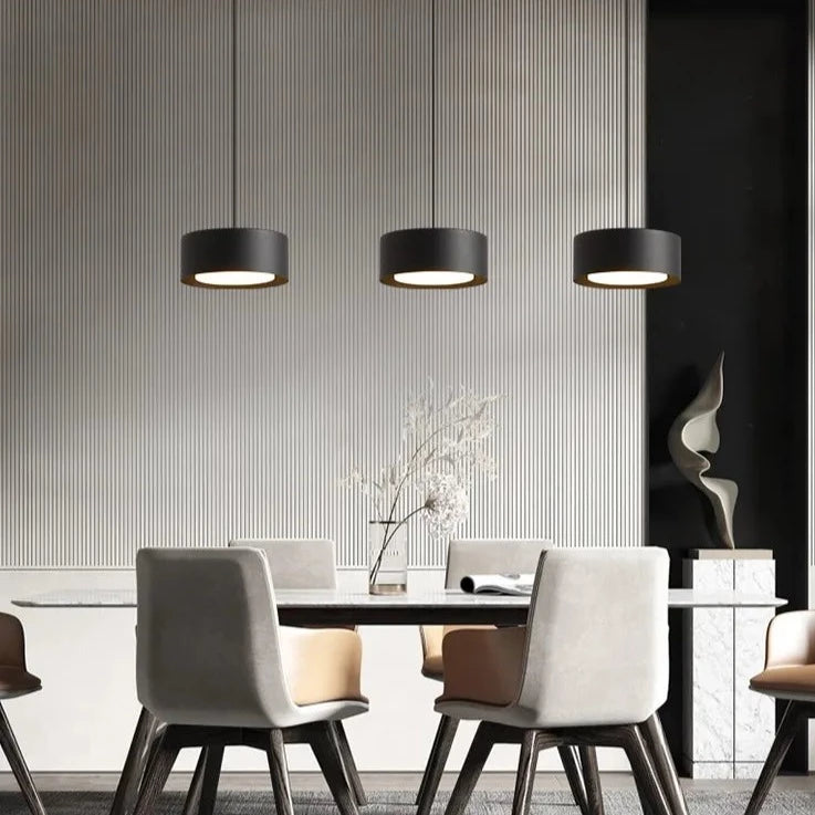 Suspension LED acrylique blanc noir or blanc - vue 3 sur 7