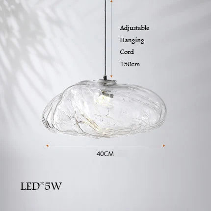lustre en verre design nuage pour un intérieur créatif - vue 15 sur 21