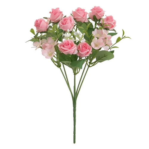 fleurs artificielles mariage bouquet roses hortensia décoration florale - vue 11 sur 11