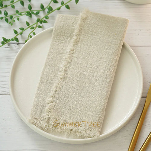 Serviette de table gaze coton lot de 12