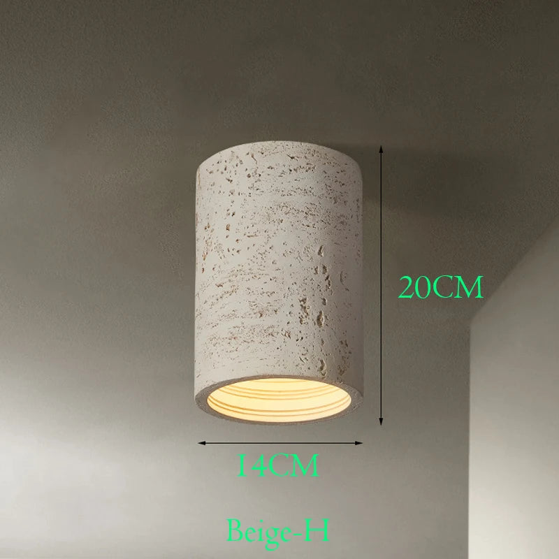 Wabi Sabi – spot lumineux Led en ciment rouge - vue 9 sur 16