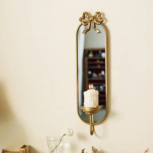 miroir mural antique en fer décoration suspendue élégante pour intérieur - vue 4 sur 7