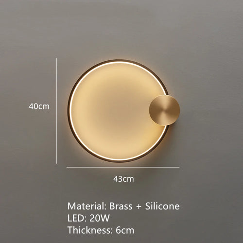 applique murale led en laiton style art déco pour intérieur moderne - vue 14 sur 23