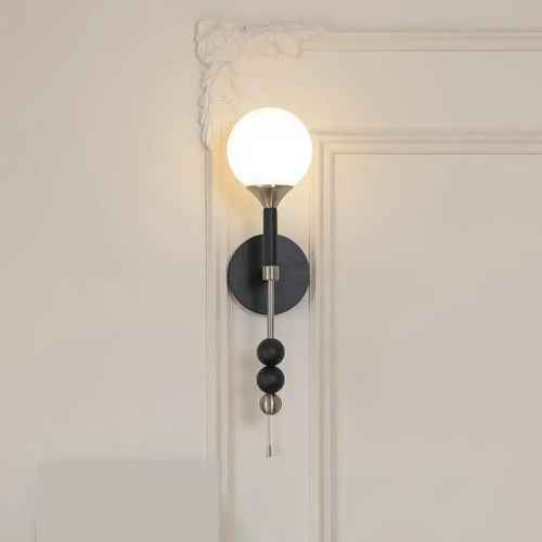 applique murale vintage haut de gamme avec interrupteur à tirette - vue 2 sur 11